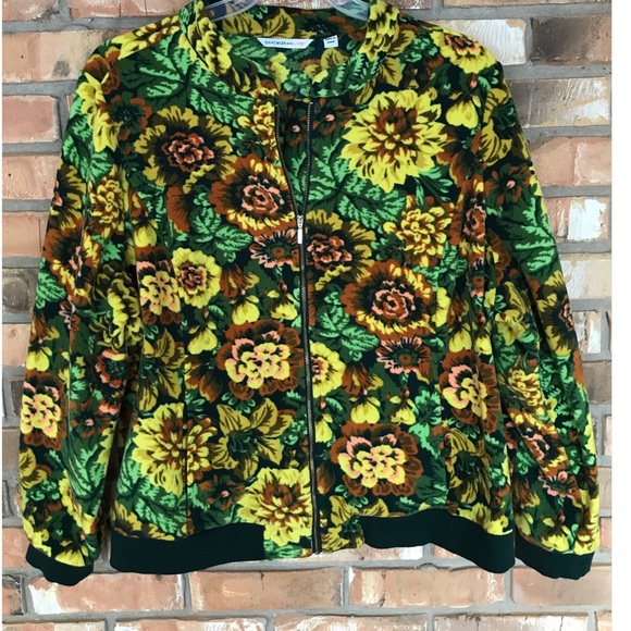 Isaac Mizrahi Jackets & Blazers - ISAAC MIZRAHI LIVE! Women’s Multicolored Floral Print Zip Up Jacket  Size 2X